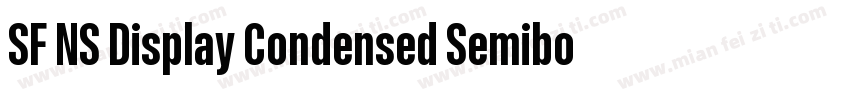 SF NS Display Condensed Semibold字体转换
